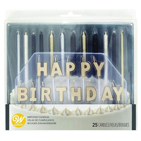Wilton - Metallic Kerzen - Set
