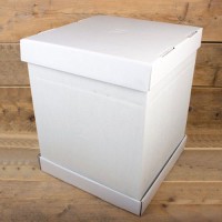 FunCakes Cake Box - White - 37x37x45cm
