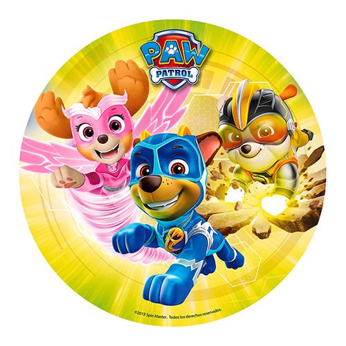 Paw-Patrol-Oblatenaufleger-Waferpaper-20cm-gelb