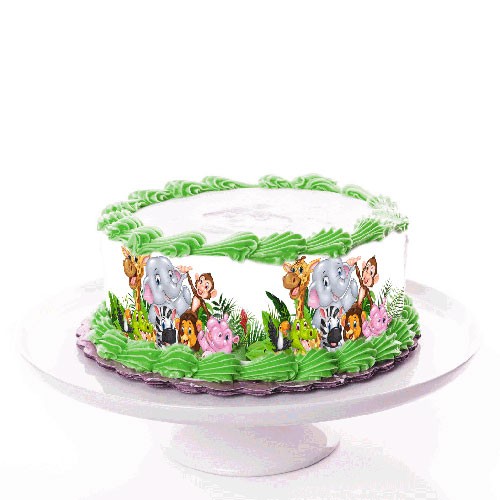 Tortenband_Zootiere_zoo_tiere_tortenbild_animals