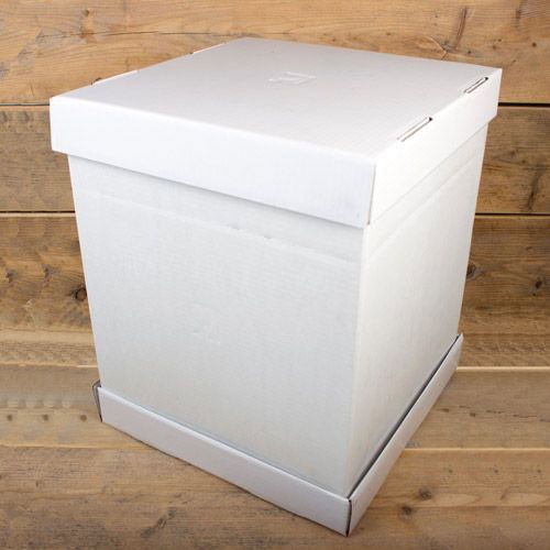 FunCakes Cake Box - White - 37x37x45cm