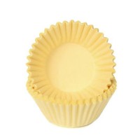 Schokoladen Baking Cups - Papierförmchen - Gelb