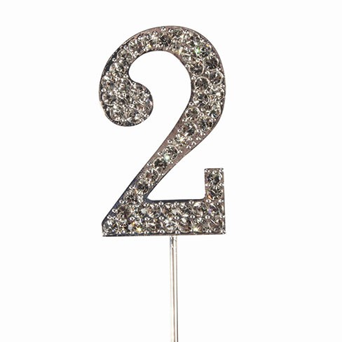Cake Topper - Diamond - Number 2