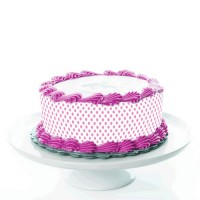 Tortenband_Puenktchen-rosa-pink-Fototorte