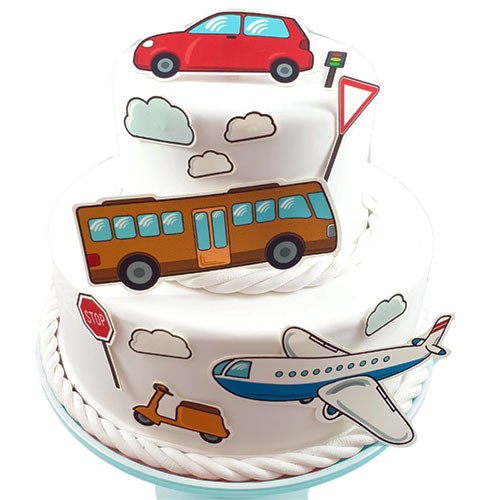 Kuchen-Tortentattoo-Verkehr-Torte