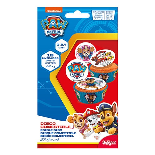 Mini-Dekoroblaten für Muffins oder CupCakes - Paw Patrol 