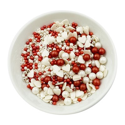 Zuckerstreuselmischung - Red Love - 50g