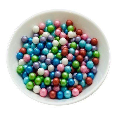 Zuckerperlen 7mm - Regenbogen - Mix - 50g