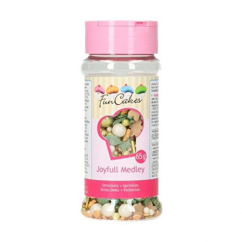 FunCakes Weihnachtsstreusel Sprinkle Medley - Joyfull - 65g