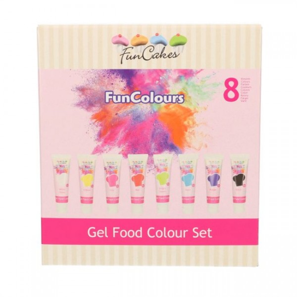 FunCakes-Gelfarbenset-8Stück-Pastenfarben