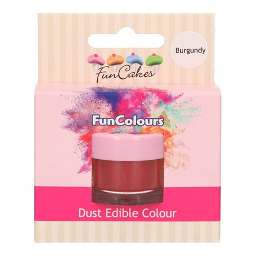 FunCakes essbare FunColours Puderfarbe - Burgundy