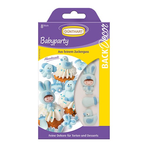 Zuckerdekoration - Babyparty - Junge