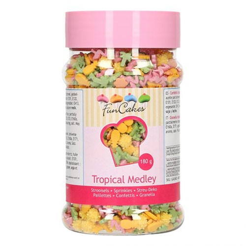 FunCakes Sprinkle Deco Medley Tropical 180g