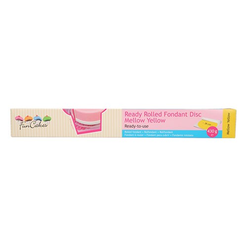 Funcakes_ausgerollte_fondantdecke_gelb_mellow_yellow