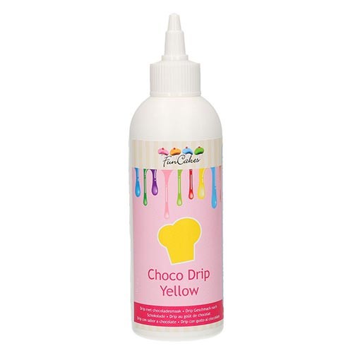 FunCakes Schoko Drip - Gelb - 180g 