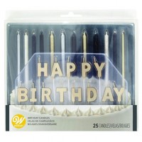 Wilton - Metallic Kerzen - Set