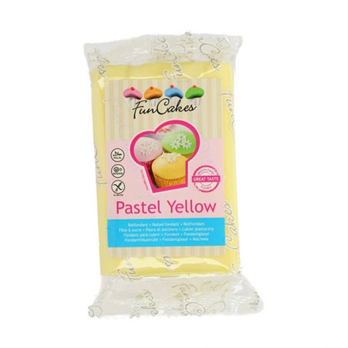 FunCakes Fondant Pastel Yellow 250g