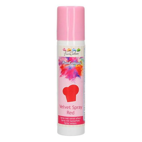 FunCakes FunColours Velvet Spray - Red