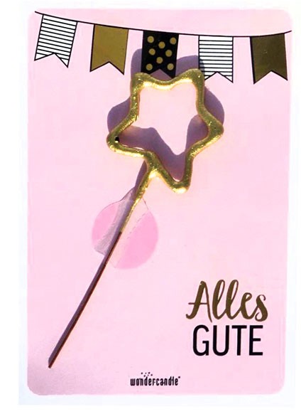 Wondercard - mini Geschenkkarte - Alles Gute - rosa