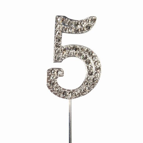 Cake Topper - Diamond - Number 5