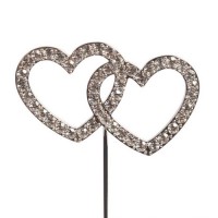 Cake Topper - Diamant - Doppeltes Herz