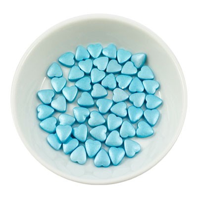 Zuckerherzen - Pearl-Blau