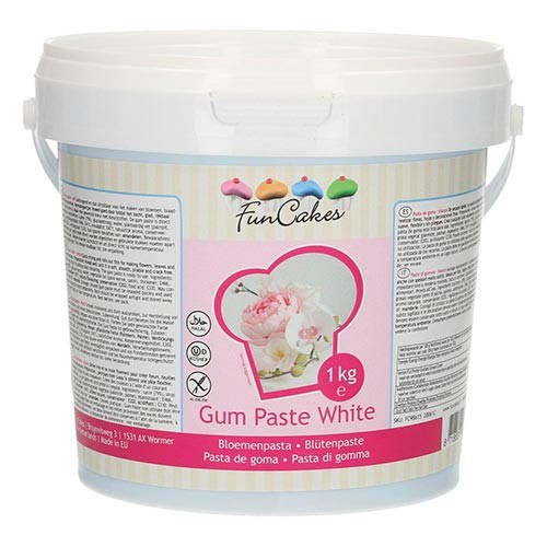 FunCakes Blütenpaste Weiß - 1kg