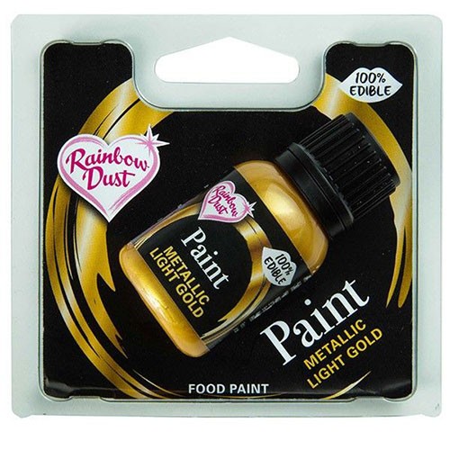 RD Metallic Food Paint - Light Gold 25ml
