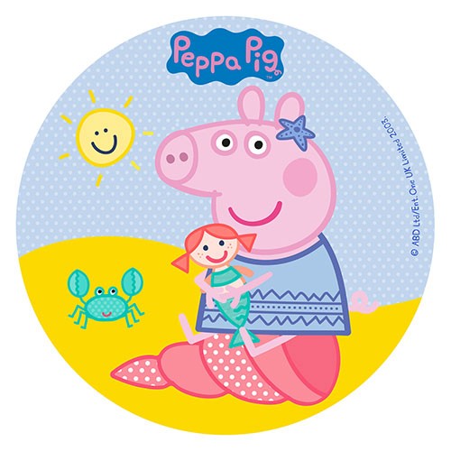 Tortenaufleger - Peppa Wutz am Strand