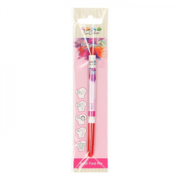 FunCakes Edible FunColours Brush Food Pen - Rot