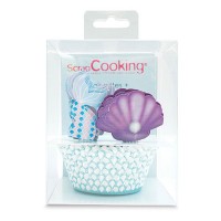 ScrapCooking Baking Cups & Topper - Mermaid